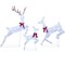 3-Piece Lighted Reindeer Family Lawn Decoration with Waterproof Metal Frame and LED Lights